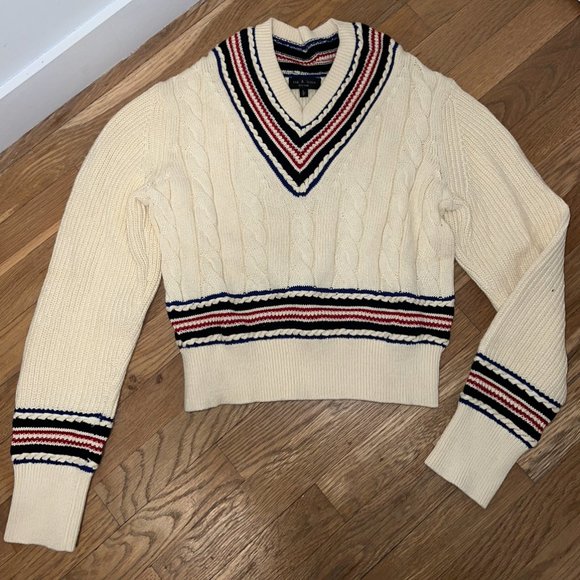 Rag Bone Cream Cable Knit Sweater 